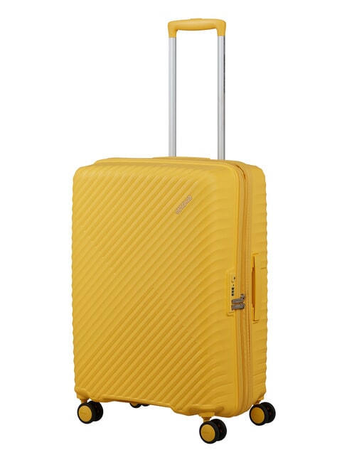 DIABLAST Medium trolley, expandable, TSA lock digital yellow - Rigid Trolley Cases