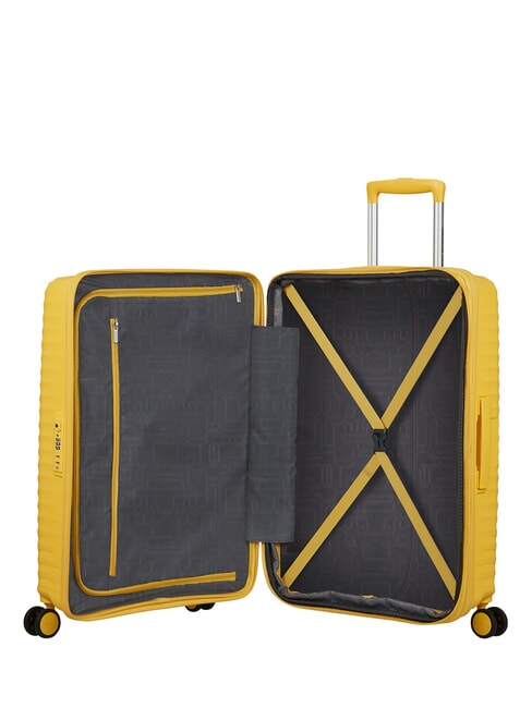 DIABLAST Medium trolley, expandable, TSA lock digital yellow - Rigid Trolley Cases