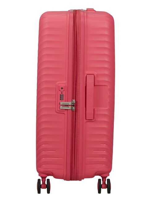 DIABLAST Medium trolley, expandable, TSA lock pink glitch - Rigid Trolley Cases