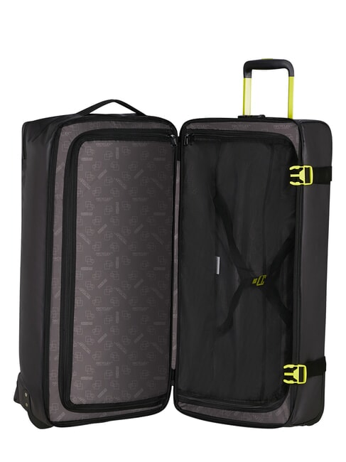 URBAN TRACK Duffel bag, large, with wheels black/lime - Duffle bags