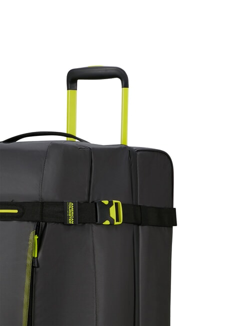 URBAN TRACK Duffel bag, large, with wheels black/lime - Duffle bags