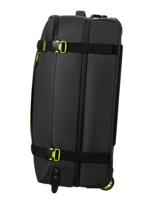 URBAN TRACK Duffel bag, medium, with wheels black/lime - Duffle bags