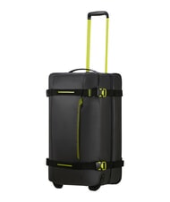 AMERICAN TOURISTER URBAN TRACK Duffel bag, medium, with wheels black/lime - Duffle bags - 5