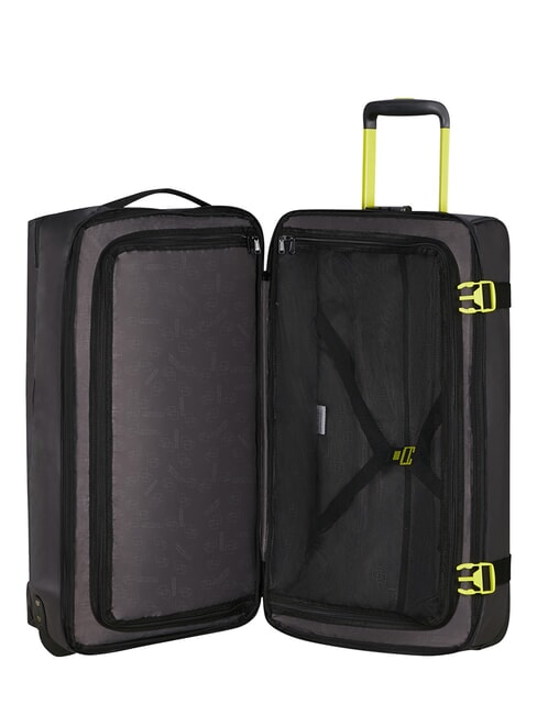 URBAN TRACK Duffel bag, medium, with wheels black/lime - Duffle bags
