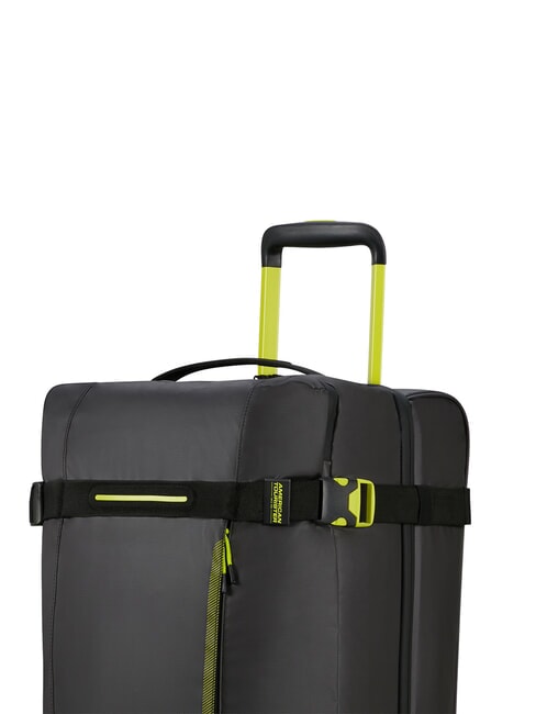 URBAN TRACK Duffel bag, medium, with wheels black/lime - Duffle bags