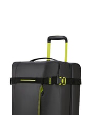 AMERICAN TOURISTER URBAN TRACK Duffel bag, medium, with wheels black/lime - Duffle bags - 8