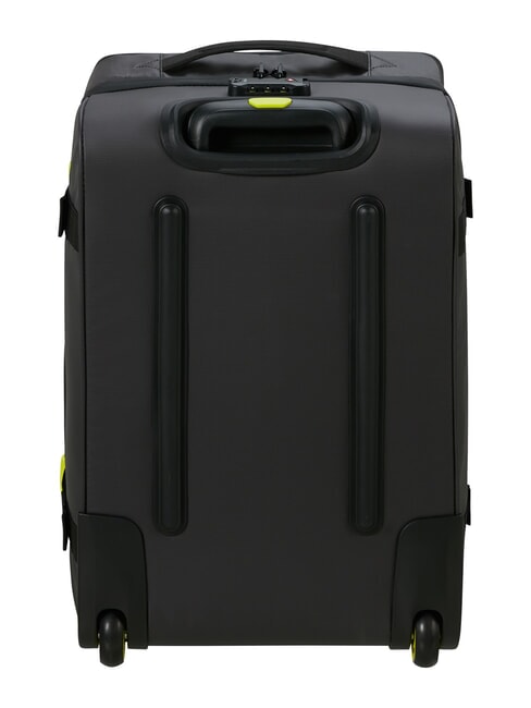 URBAN TRACK Duffel bag, carry-on luggage, with wheels black/lime - Duffle bags