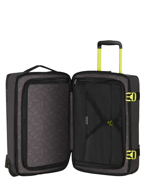 URBAN TRACK Duffel bag, carry-on luggage, with wheels black/lime - Duffle bags