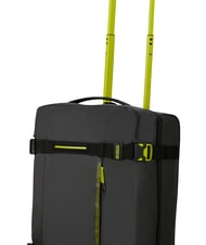 AMERICAN TOURISTER URBAN TRACK Duffel bag, carry-on luggage, with wheels black/lime - Duffle bags - 8