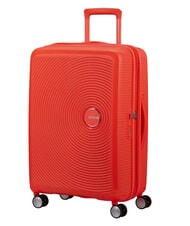AMERICAN TOURISTER SOUNDBOX SPINNER Medium trolley, expandable neon orange - Rigid Trolley Cases - 3