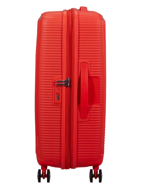 SOUNDBOX SPINNER Medium trolley, expandable neon orange - Rigid Trolley Cases