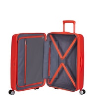 AMERICAN TOURISTER SOUNDBOX SPINNER Medium trolley, expandable neon orange - Rigid Trolley Cases - 6