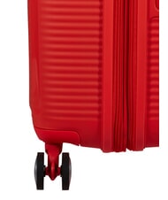 AMERICAN TOURISTER SOUNDBOX SPINNER Medium trolley, expandable neon orange - Rigid Trolley Cases - 8