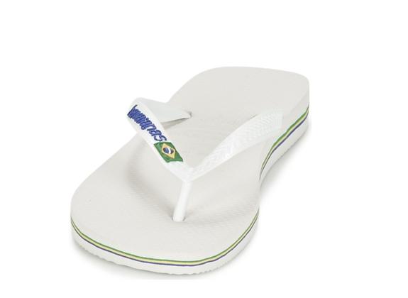 BRASIL LOGO Men's flip flops white - Unisex shoes