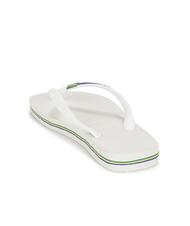 HAVAIANAS BRASIL LOGO Men's flip flops white - Unisex shoes - 5