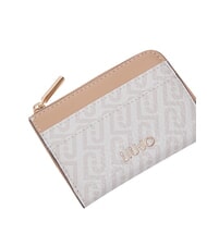 LIUJO CALIWEN Zip card holder natural/dk.powder - Women&rsquo;s Wallets - 3