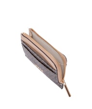 LIUJO CALIWEN Zip card holder dark brown/dk.powder - Women&rsquo;s Wallets - 3