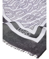 LIUJO NEW LOGO CHAIN Scarf BLACK - Scarves - 3