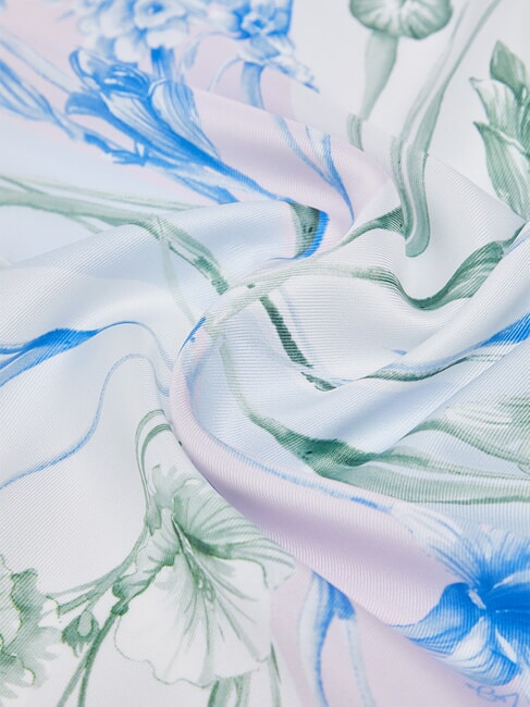 FLOWER  bright blue wave - Scarves