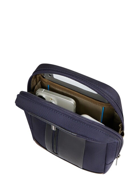 BRIEF 2 Shoulder bag blue/leather - Over-the-shoulder Bags for Men