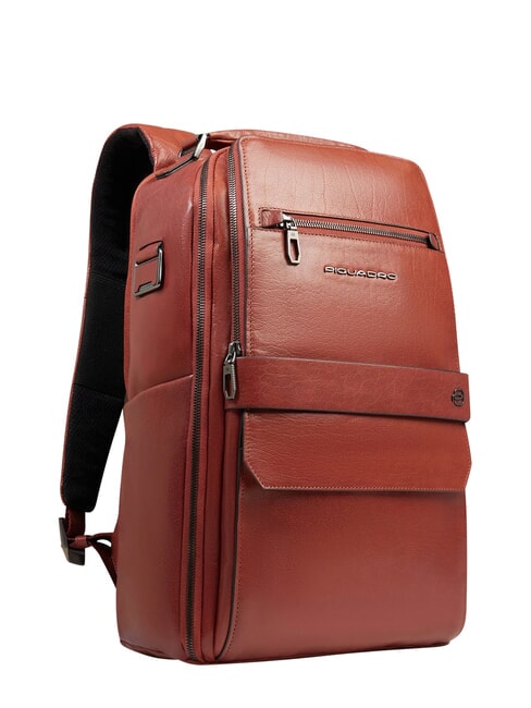 S141 Leather backpack, 14" laptop holder LEATHER - Laptop backpacks