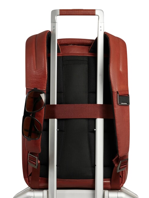 S141 Leather backpack, 14" laptop holder LEATHER - Laptop backpacks