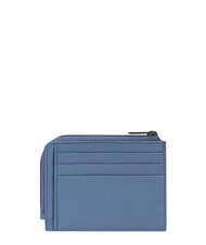 PIQUADRO ATLAS Flat leather card holder coin purse - Men&rsquo;s Wallets