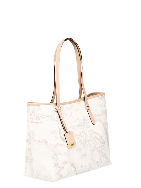 GEO CLASSIC Mixed leather shopper bag white - Women&rsquo;s Bags