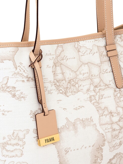 GEO CLASSIC Mixed leather shopper bag white - Women&rsquo;s Bags