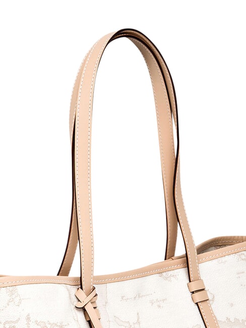 GEO CLASSIC Mixed leather shopper bag white - Women&rsquo;s Bags