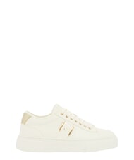 ARMANI EXCHANGE KURT Sneakers off white + pale gold - Unisex shoes - 4