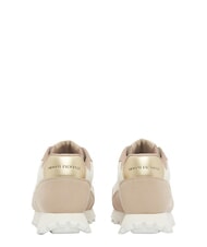 ARMANI EXCHANGE DROP MICROSUEDE Sneakers with side logo sand+off white - Women&rsquo;s shoes - 4