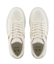 ARMANI EXCHANGE KURT Sneakers off white + pale gold - Unisex shoes - 5