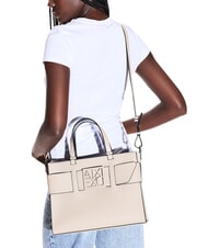 ARMANI EXCHANGE A|X BUCKLE Hand shopper, with shoulder strap sand - Women&rsquo;s Bags - 2