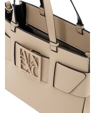 ARMANI EXCHANGE A|X BUCKLE Hand shopper, with shoulder strap sand - Women&rsquo;s Bags - 7