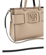 ARMANI EXCHANGE A|X BUCKLE Hand shopper, with shoulder strap sand - Women&rsquo;s Bags - 8