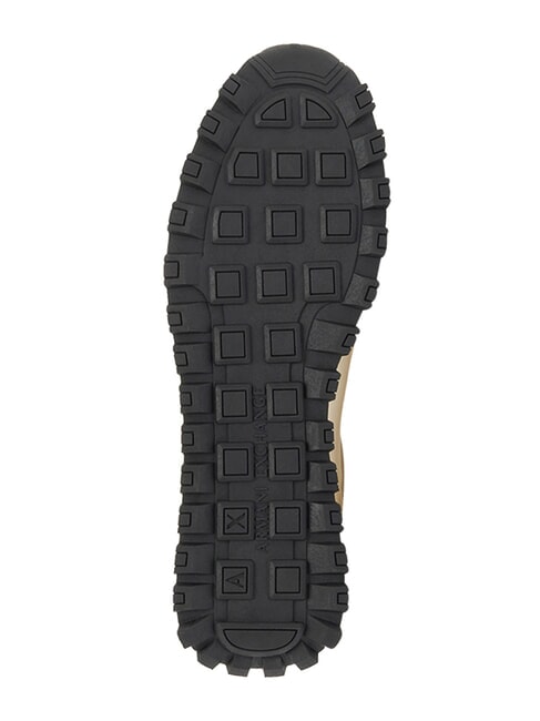 DROP MICROSUEDE Sneakers with contrasting logo off white + black - Men&rsquo;s shoes