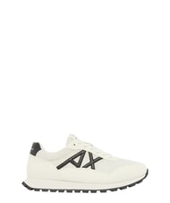 ARMANI EXCHANGE DROP MICROSUEDE Sneakers with contrasting logo - Men&rsquo;s shoes