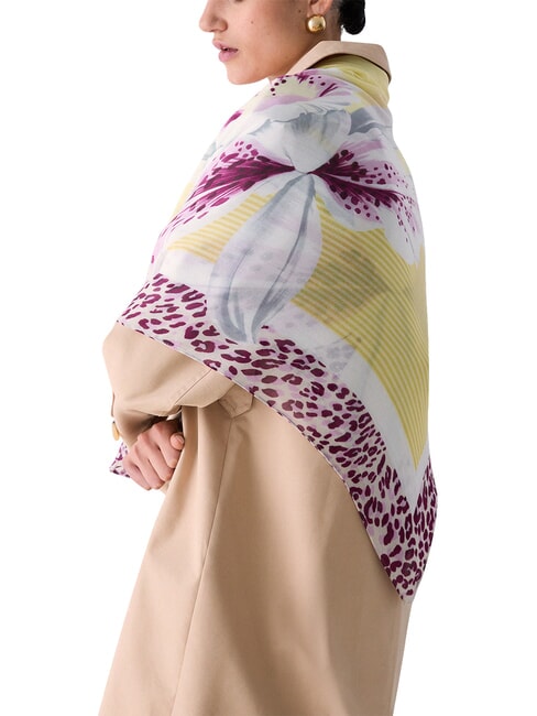 FLOWER ORCHID Scarf avocado - Scarves