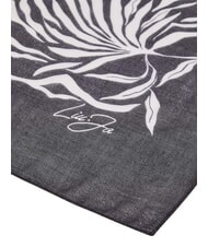 LIUJO FLOWER Scarf BLACK - Scarves - 4