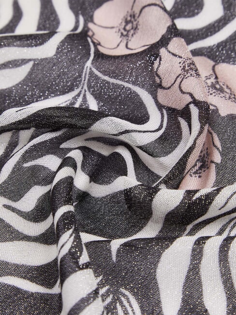 FLOWER Scarf BLACK - Scarves