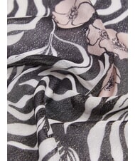 LIUJO FLOWER Scarf BLACK - Scarves - 5