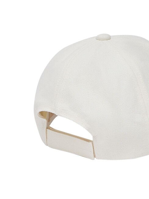 LOGO STRIPED Visor hat white cream - Hats