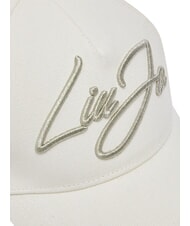 LIUJO LOGO STRIPED Visor hat white cream - Hats - 6