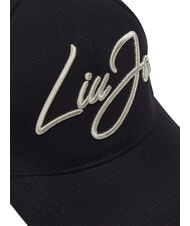 LIUJO LOGO STRIPED Visor hat BLACK - Hats - 6