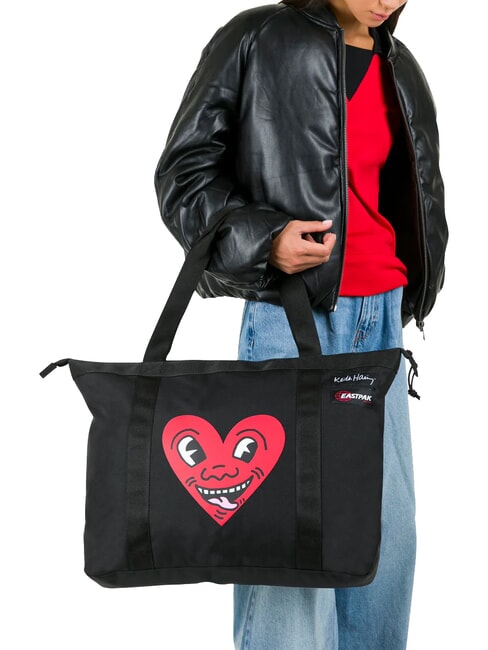 TRAVEL TOTE 16" laptop bag Keith Haring heart - Women&rsquo;s Bags