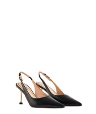 GAUD&Igrave; CRISTEL Chanel d&eacute;collet&eacute;, in leather BLACK - Women&rsquo;s shoes - 2