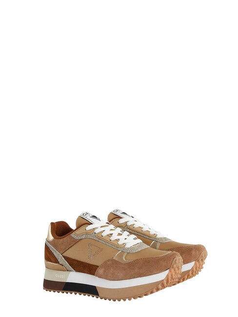 I DEA Leather sneakers cognac/taupe - Women&rsquo;s shoes