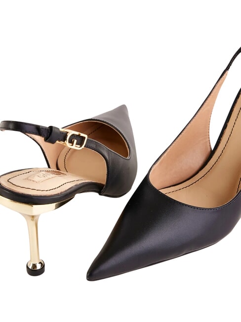 CRISTEL Chanel d&eacute;collet&eacute;, in leather BLACK - Women&rsquo;s shoes