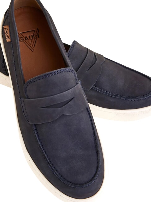 DENIS Leather moccasins navy - Men&rsquo;s shoes